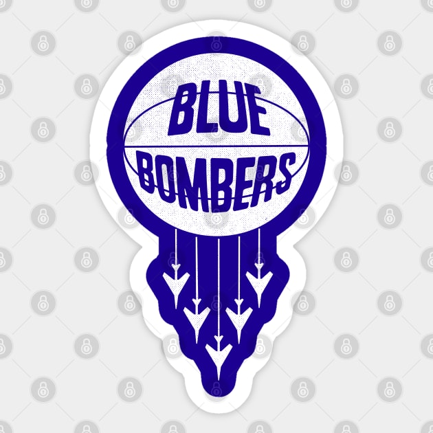 Defunct Wilmington Blue Bombers Basketball Sticker by LocalZonly